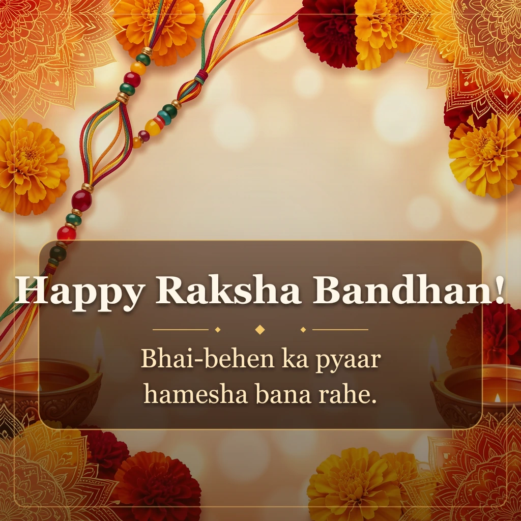 Happy Raksha Bandhan! Bhai-behen ka pyaar hamesha bana rahe.